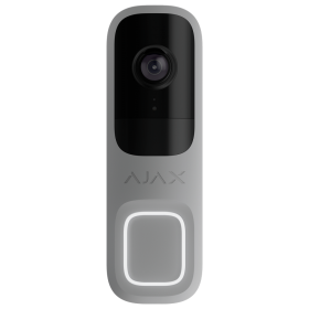Ajax Doorbell 4MP Videocitofono con AI integrata, sensore PIR e controllo con APP, grigio - AJ-DOORBELL-4-GRE 66393