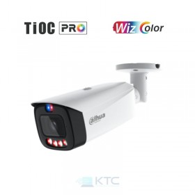 Dahua IPC-HFW3849T1-AS-PV-PRO - Telecamera bullet IP 8MP 3.6mm AI WizSense TiOC WizColor con deterrenza attiva