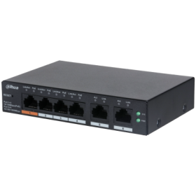 Dahua CS4006-4ET-60 - Switch Cloud managed con 6 porte (4 PoE 100Mbps + 2 Uplink Gigabit)