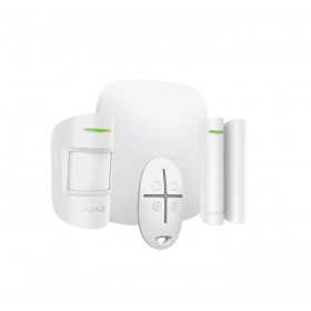 Ajax Starterkit – Kit Antifurto Ajax Bianco – Centrale GSM + Rivelatore Motion Protect + Contatto Magnetico Door Protect + Telec