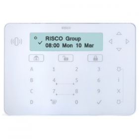 Risco RPKELPWT000B - Tastiera touch Elegant bianca per LightSYS Plus