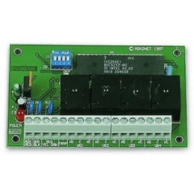 Risco RP296E04000A - Modulo Espansione Uscite a 4 Relè (12V, 3A) programmabili. Collegamento su BUS