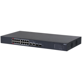 Dahua CS4218-16ET-135 - Switch Cloud managed con 18 porte (16 PoE 10/100 Mbps 135 W + 2 Gigabit)